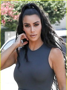 Kim Goes Braless Again & Again