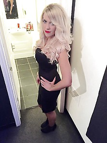 Becky Local Chav Slut Hipster Uk Blonde Bimbo Legs