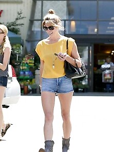 Hottie Ashley Greene Ass In Denim Shorts