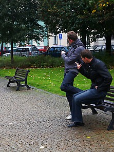 Two Boys Were Sitting