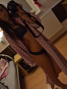 Skinny Teen Making Selfie