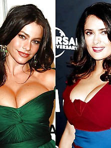 Salma Hayek And Sofia Vergara Tits Battle