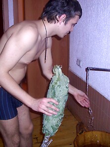 Russian Amateurs At Sauna