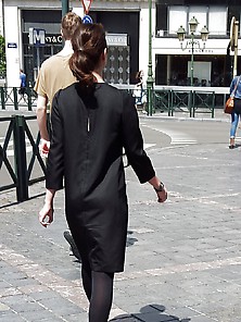 Candid Street Pantyhose -Tights #003