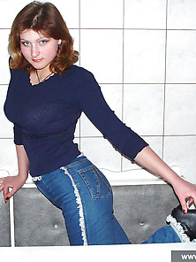 Russian Teen Undressing And Posing In The Kitchen