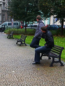 Two Boys Were Sitting