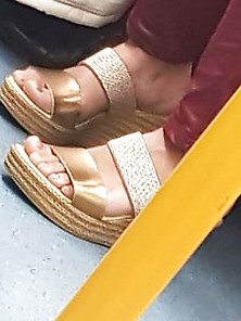 Candid Latin Milf Feet