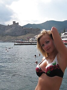 Russian Amateur Blonde Wife 104