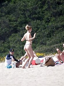 Ireland Baldwin G String Bikini And Nip Slip In Malibu