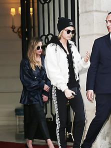 Cara Delevingne Leaving The Ritz Hotel