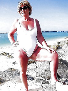 Mature On Beach