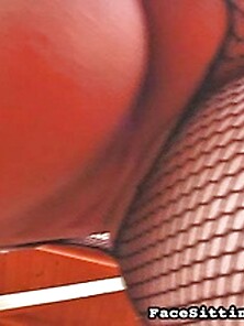 Busty Female Fishnet Bodystocking