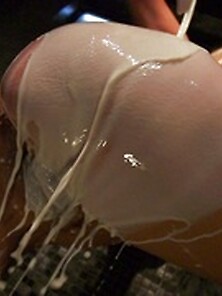 Busty Chick Soaks Milk