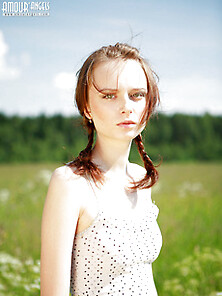 Teen Poses Outdoors