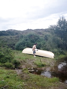 Scottish Wife Posing Naked Outside