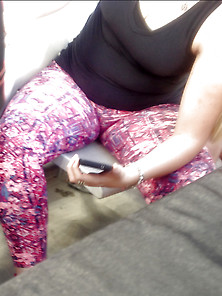 Voyeur Girl In Pink Legging