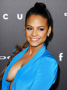 Christina Milian Sideboob With Taped Nipple