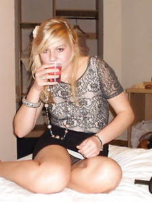 Blonde Upskirt Girl Cute Face