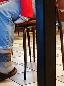 Candid Birkenstocks With Wool Socks