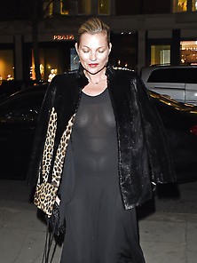 Kate Moss C-Through Black Dress Ultra Hq