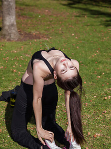 Ponytailed Brunette Chick Morning