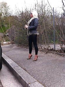 Leggings Leopard Heels Ankle Chain