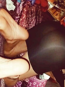 Horny shemale takes off green bikini and fucks a cream cake