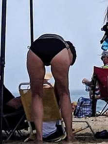 Two Milfs Creepshot On Beach