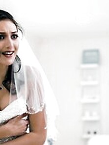 Brunette Bride Sucks Cock