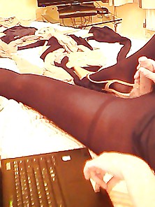 My Very Hard Pantyhose Cock