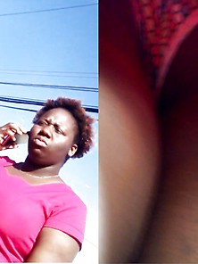 Upskirt A Thick Ebony Girl