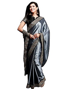 Satin Saree