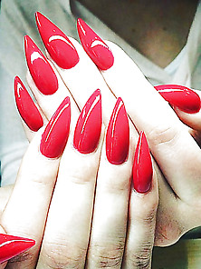 Long Fingernail Nail,  Manicure Painted