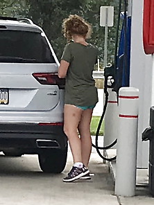 Nice Legs Milf In Shorts