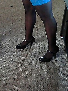 Black Clawfoot Heels