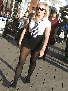 Schoolgirls In Pantyhose Or Not.....