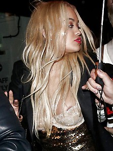 Rita Ora Nip-Slip In London