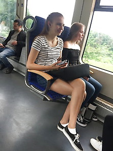 Candid In Train 01