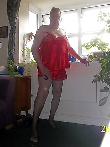 Sissy Satin Pyjamas