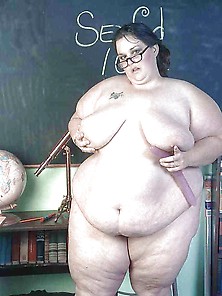 White Super Size Ssbbw Huge Belly 73