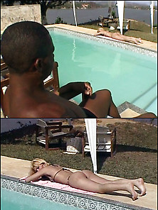 Ts Gets Interracial Anal Fuck Outdoors