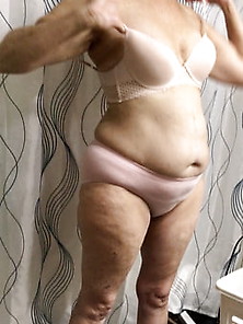 Gilf Rose In Pink Granny Panties And Bra Bbw Mature Wife